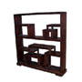 Multiple Shelves Wooden Display Unit